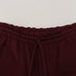 Maroon Bermuda Cargo Men Shorts