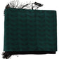 Elegant Silk Fringe Scarf in Green