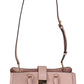 Elegant Pink Leather Shoulder Bag