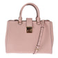 Elegant Pink Leather Shoulder Bag
