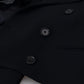 Elegant Black Double Breasted Wool Jacket