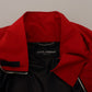 Sleek Red Lightweight Windbreaker Jacket