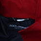 Sleek Red Lightweight Windbreaker Jacket