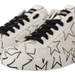 White Leather Stars Low Top Sneakers Shoes