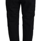 Black Cotton Baggy High Waist Women Pants