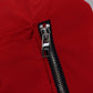 Sleek Red Lightweight Windbreaker Jacket