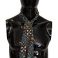 Elegant Multicolor Silk Scarf with Fringe Details