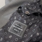 Gray Wool Silk Slim Fit Jacket Blazer