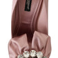Crystal-Embellished Silk Bow Pumps