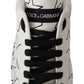 White Leather Stars Low Top Sneakers Shoes