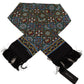 Elegant Multicolor Silk Scarf with Fringe Details