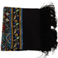 Elegant Multicolor Silk Scarf with Fringe Details