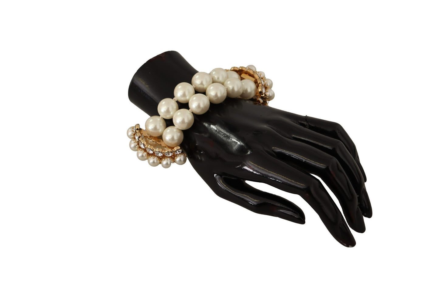 Elegant Faux Pearl Charm Bracelet