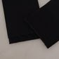 Black Silk Brass Crystal Embellished Waist Belt