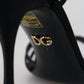 Elegant Silk Blend Crystal T-Strap Heels