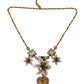 Elegant Lilium Motif Statement Necklace