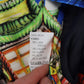Multicolor Dragon Print Silk Slim Fit Blazer