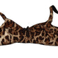 Brown Leopard Women Bra Underwear