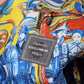 Multicolor Dragon Print Silk Slim Fit Blazer