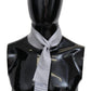 Elegant Silk Scarf with Dotted Prints and Fringes