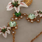 Elegant Lilium Motif Statement Necklace