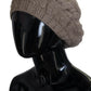 Elegant Cashmere Knit Beanie in Chic Brown