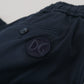 Blue Bermuda Mid Waist Casual Shorts