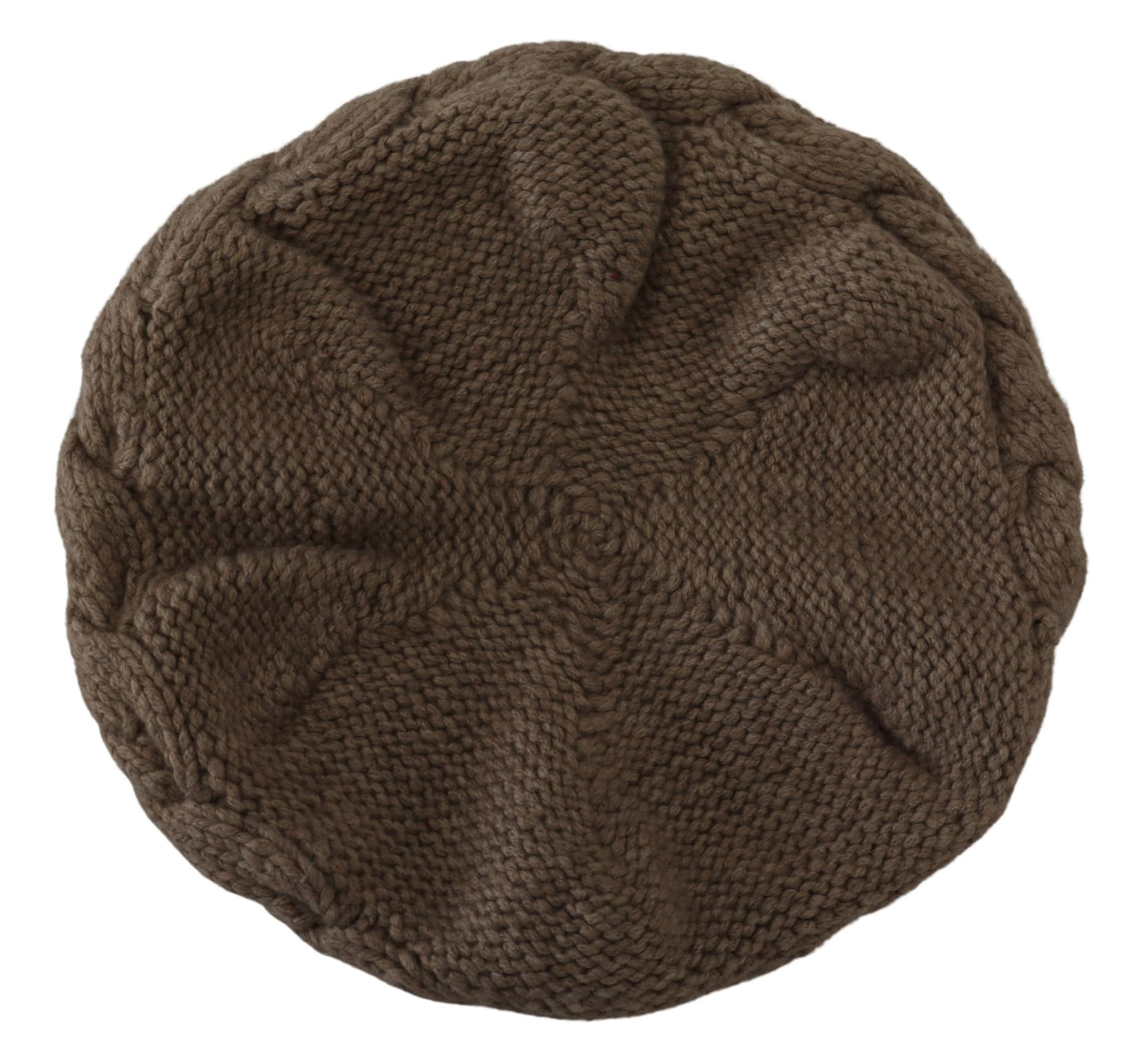 Elegant Cashmere Knit Beanie in Chic Brown