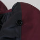 Elegant Bordeaux Double-Breasted Jacket