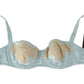 Light Blue Semi Pad Balconette Bra Underwear
