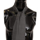 Elegant Silk Scarf with Fringe Detail