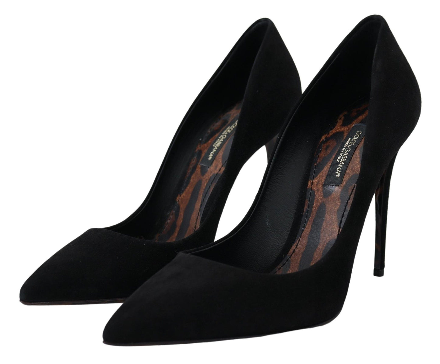 Elegant Black Suede Stiletto Pumps