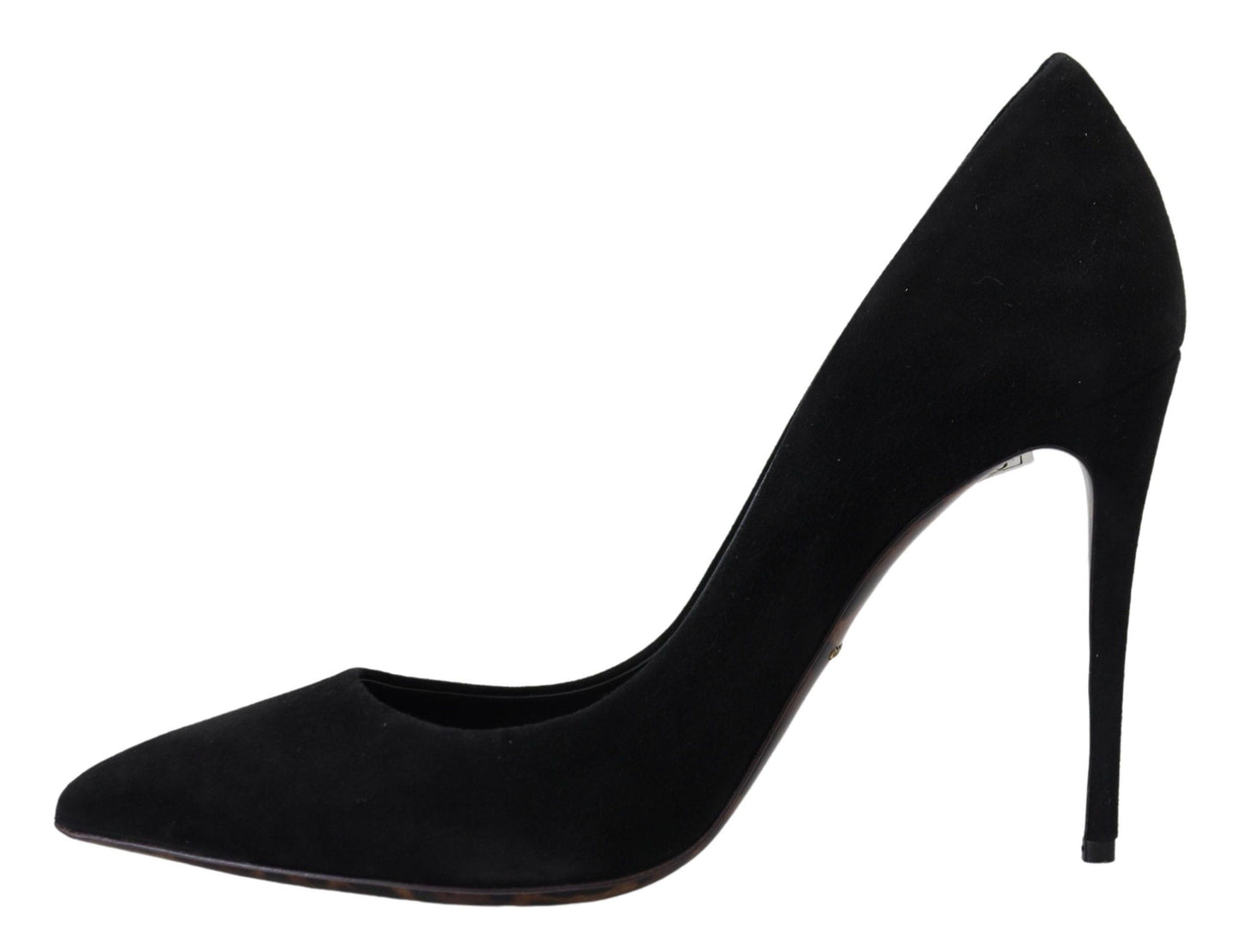 Elegant Black Suede Stiletto Pumps