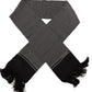 Elegant Silk Scarf with Fringe Detail