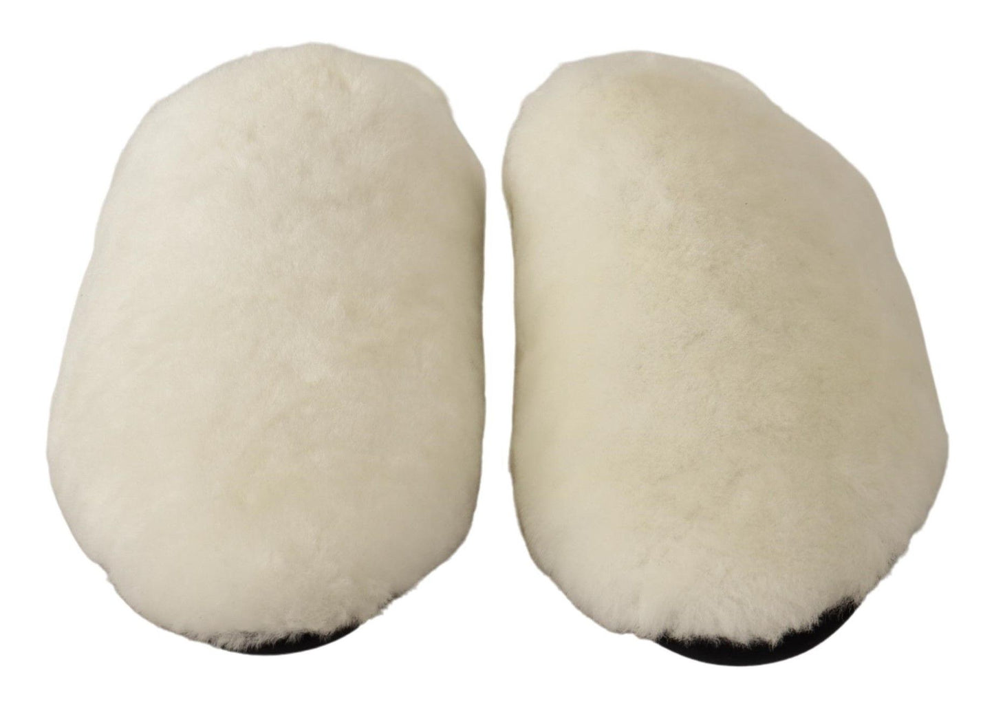 White Suede Fur Flat Slides - Elegance Meets Comfort