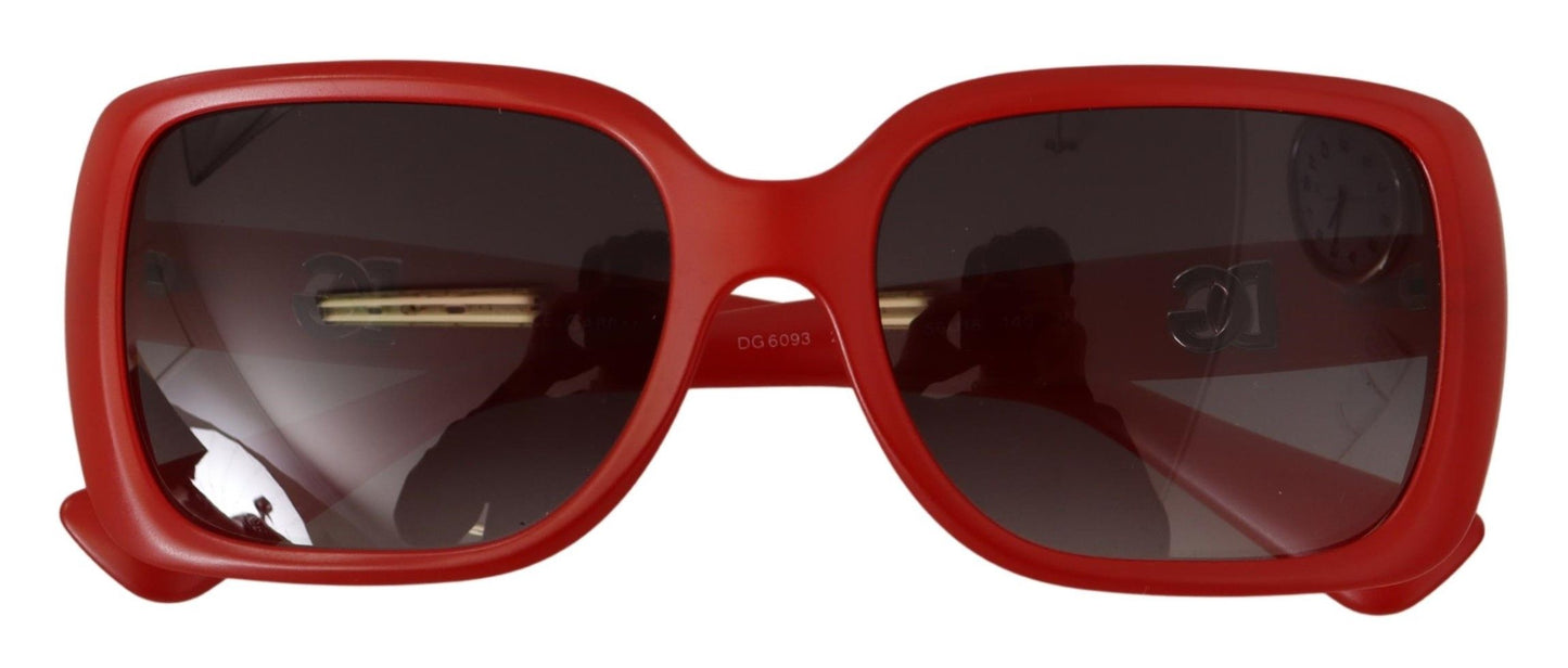 Elegant Red Square Sunglasses for Women