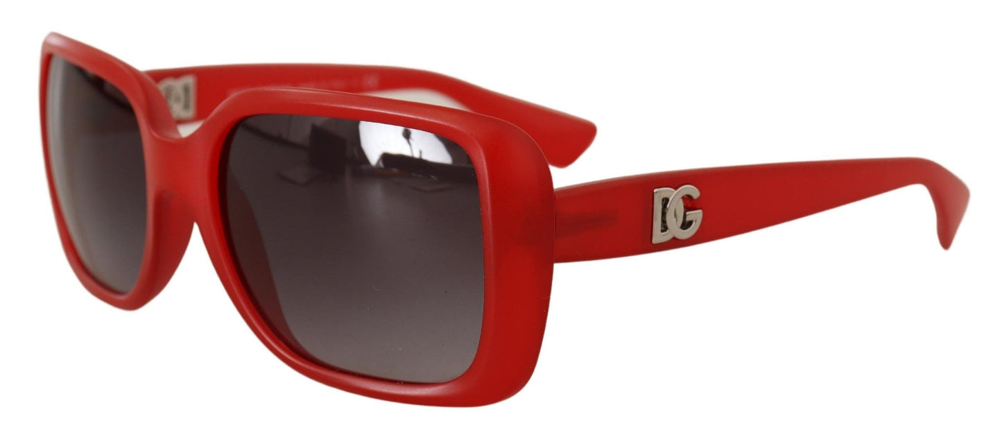 Elegant Red Square Sunglasses for Women