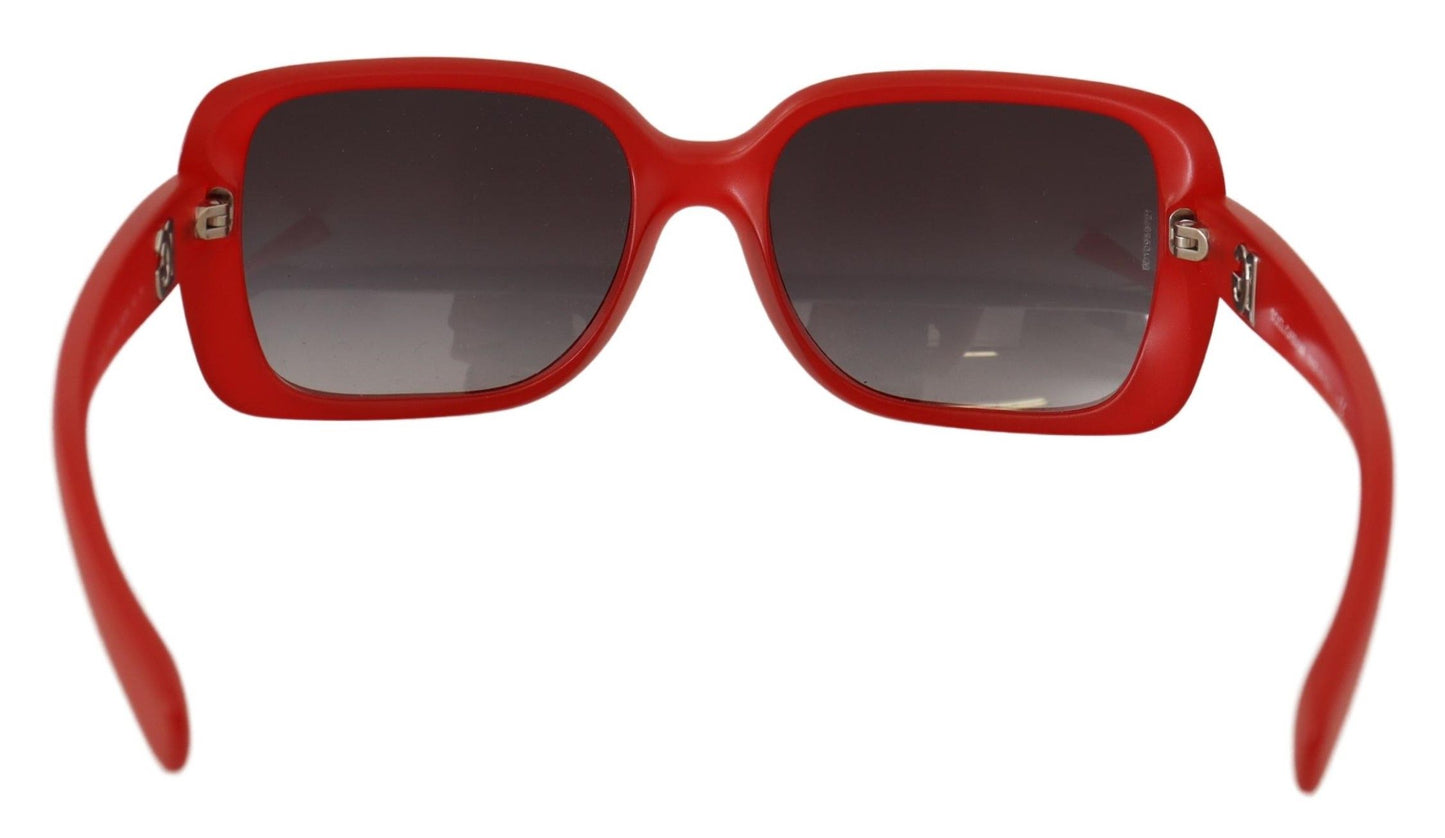 Elegant Red Square Sunglasses for Women