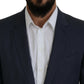 Blue Wool MARTINI 2 Piece Slim Fit Suit