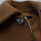 Elegant Brown Wool Blend Overcoat Jacket