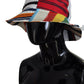 Chic Multicolor Bucket Hat with Wide Brim
