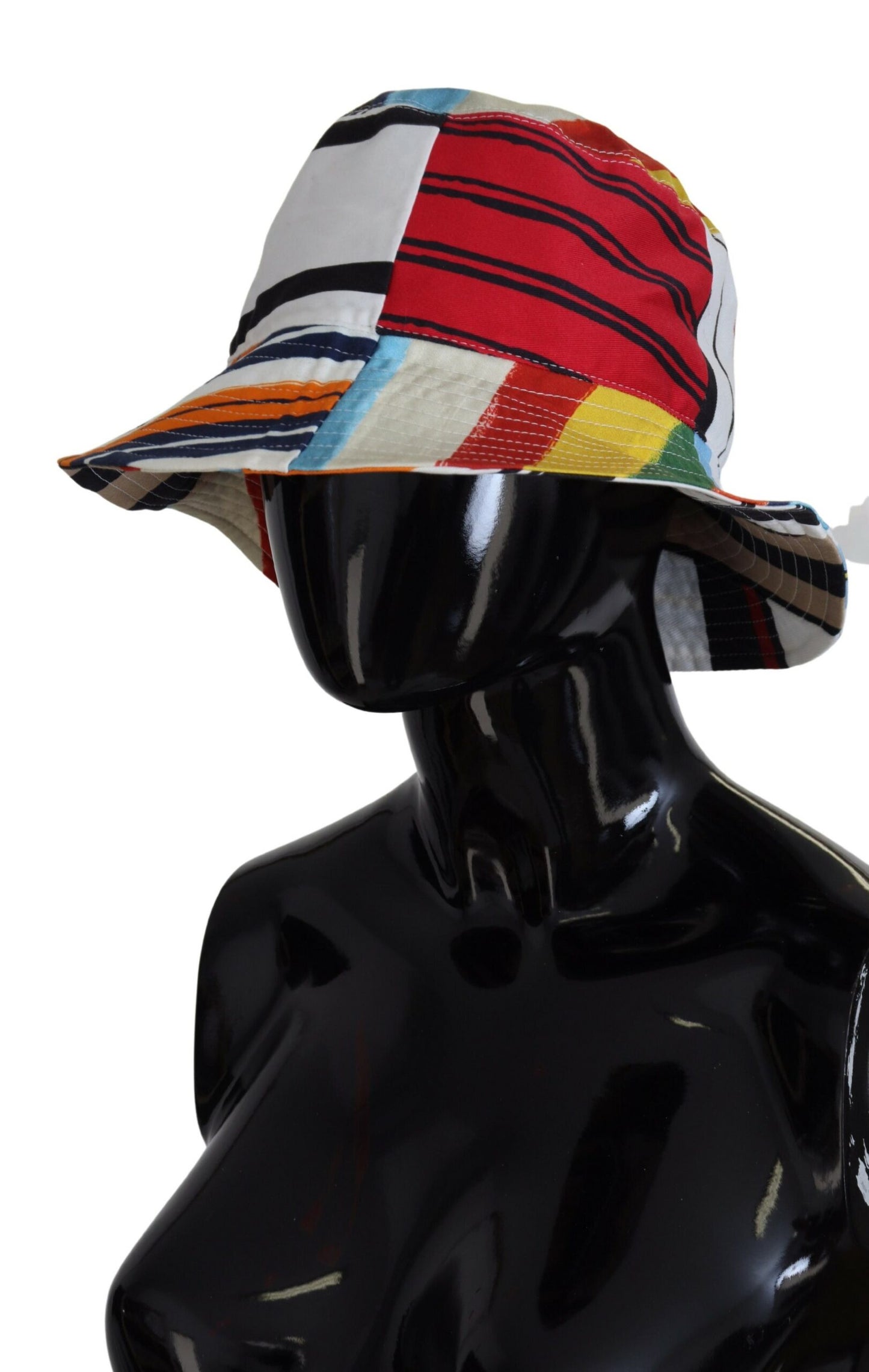 Chic Multicolor Bucket Hat with Wide Brim