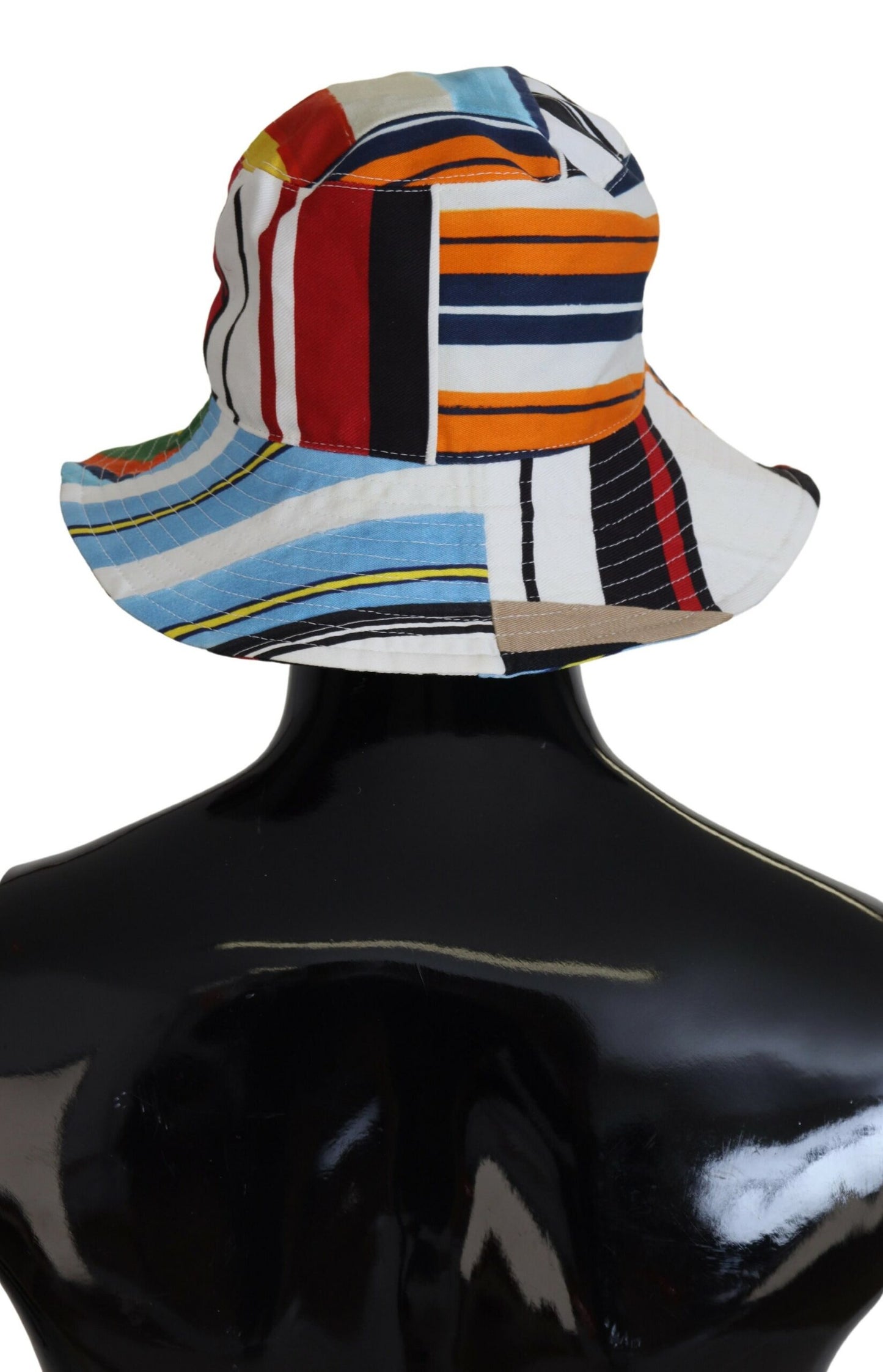 Chic Multicolor Bucket Hat with Wide Brim