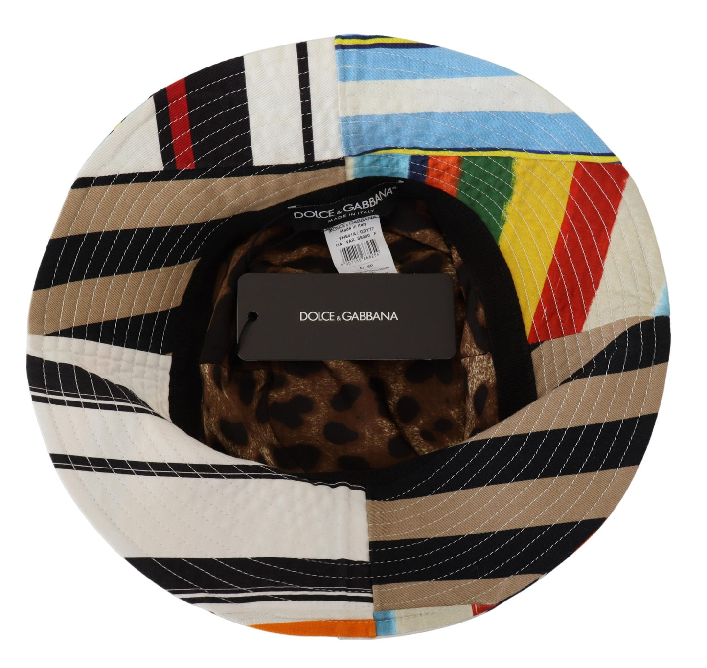 Chic Multicolor Bucket Hat with Wide Brim