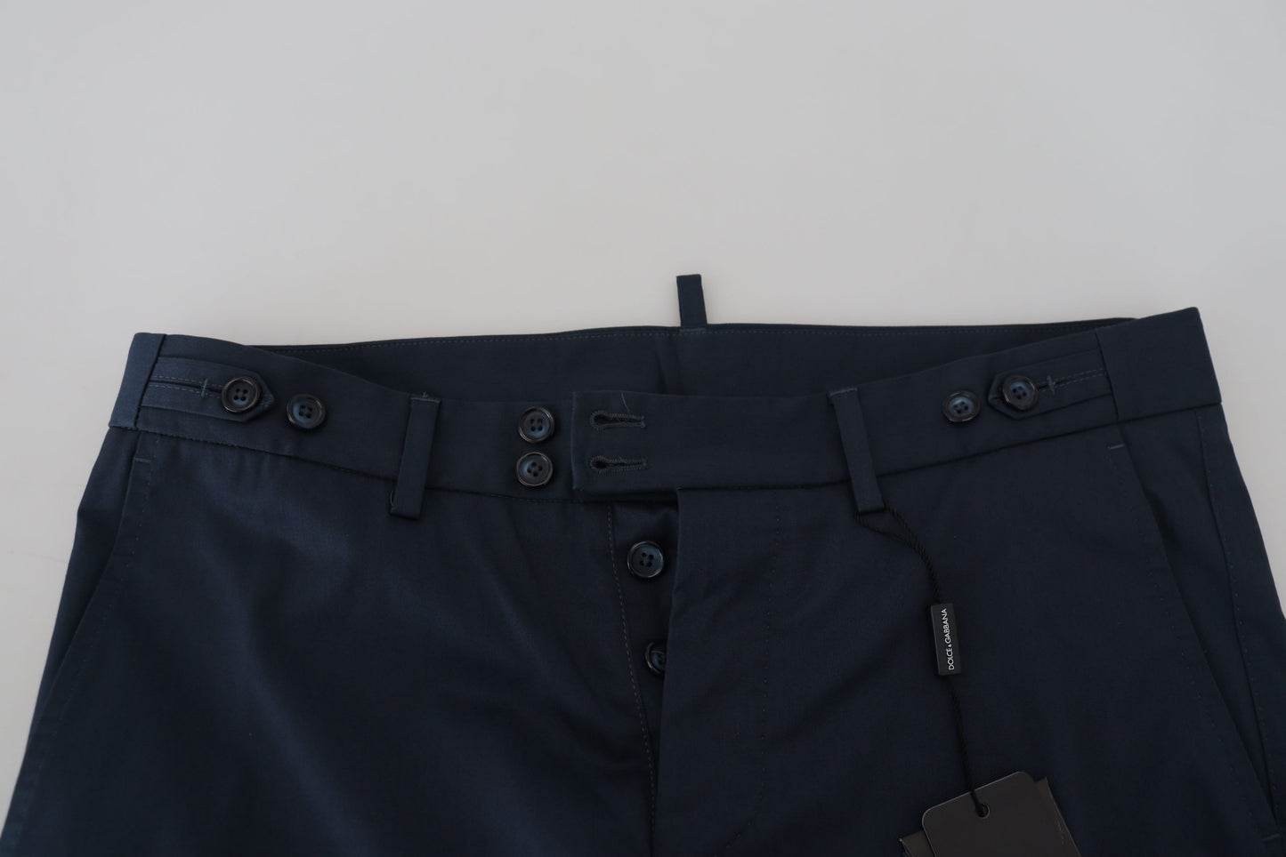 Blue Bermuda Low Waist Men Shorts