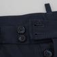Blue Bermuda Low Waist Men Shorts