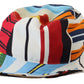 Chic Multicolor Bucket Hat with Wide Brim