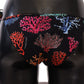 Elegant Black Coral Printed Bikini Bottom