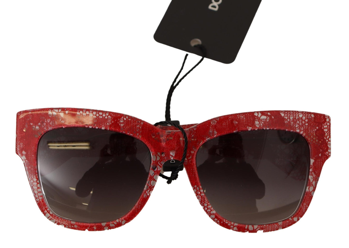 Enchanting Red Lace-Inspired Designer Sunglasses