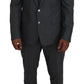 Sleek Silver Martini Slim Fit Three-Piece Suit